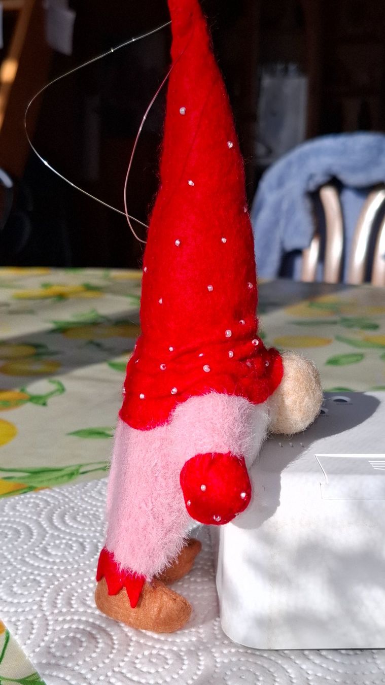 Statuette: Niedlicher roter Wichtel, Handarbeit – Nuovo (secondo la descrizione) da Plagne venduto da Reticulum01 9