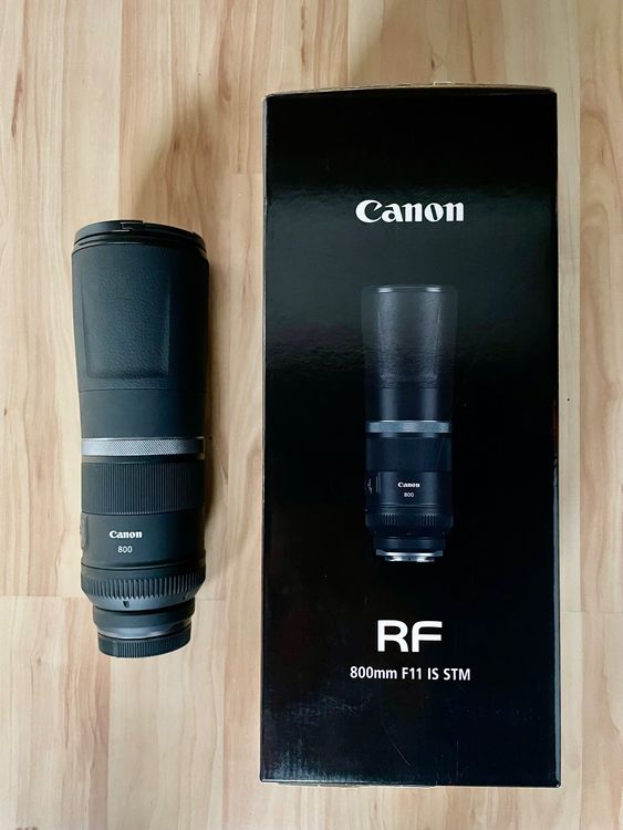 Canon RF 800mm F/11 IS STM Lens Renewed - Super Telephoto With UV Filter & Cleaning Kit