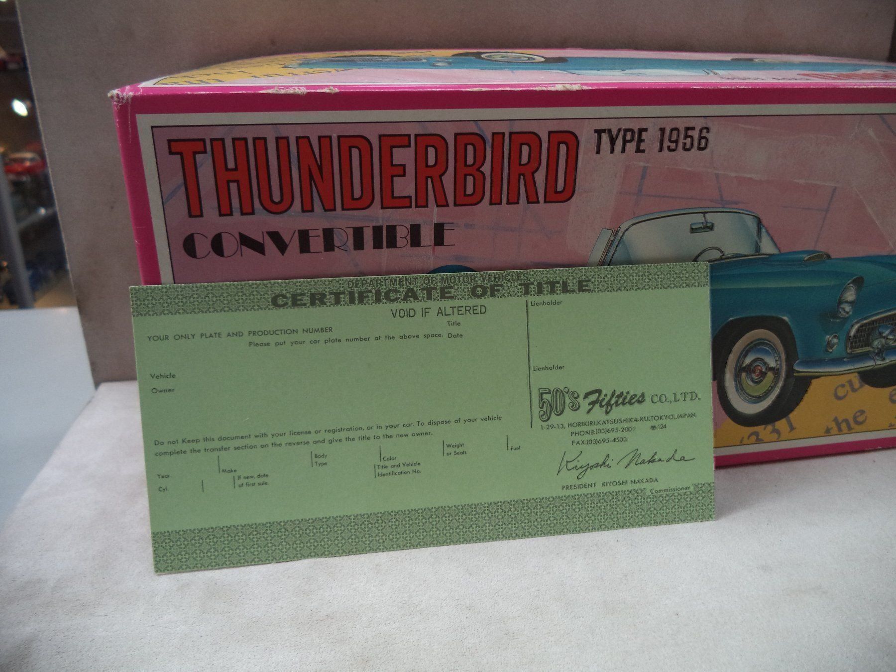 Modellini d'auto: Blech FORD 56 THUNDERBIRD 1:18 – Nuovo e nell'imballaggio originale da Rieden AG venduto da Wirth03 9