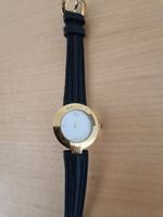 Maxims de Paris Damenuhr, Gold Optik, Lederband