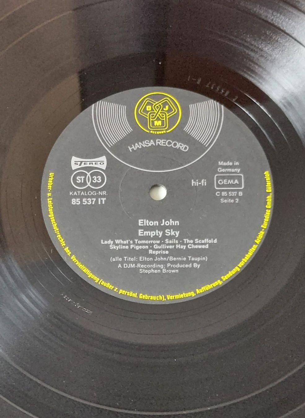 Schallplatten: LP - ELTON JOHN - EMPTY SKY (1969) – Gebraucht aus Steckborn von Quo7 3