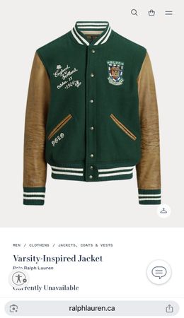 Polo Ralph Lauren Varsity Jacket (M)