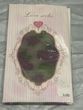 Strumpfhose Love Socks Blumenmotiv Glitzer One Size NEU