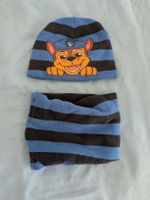 Kinder Mütze und Schal Set Paw Patrol Streifen blau 