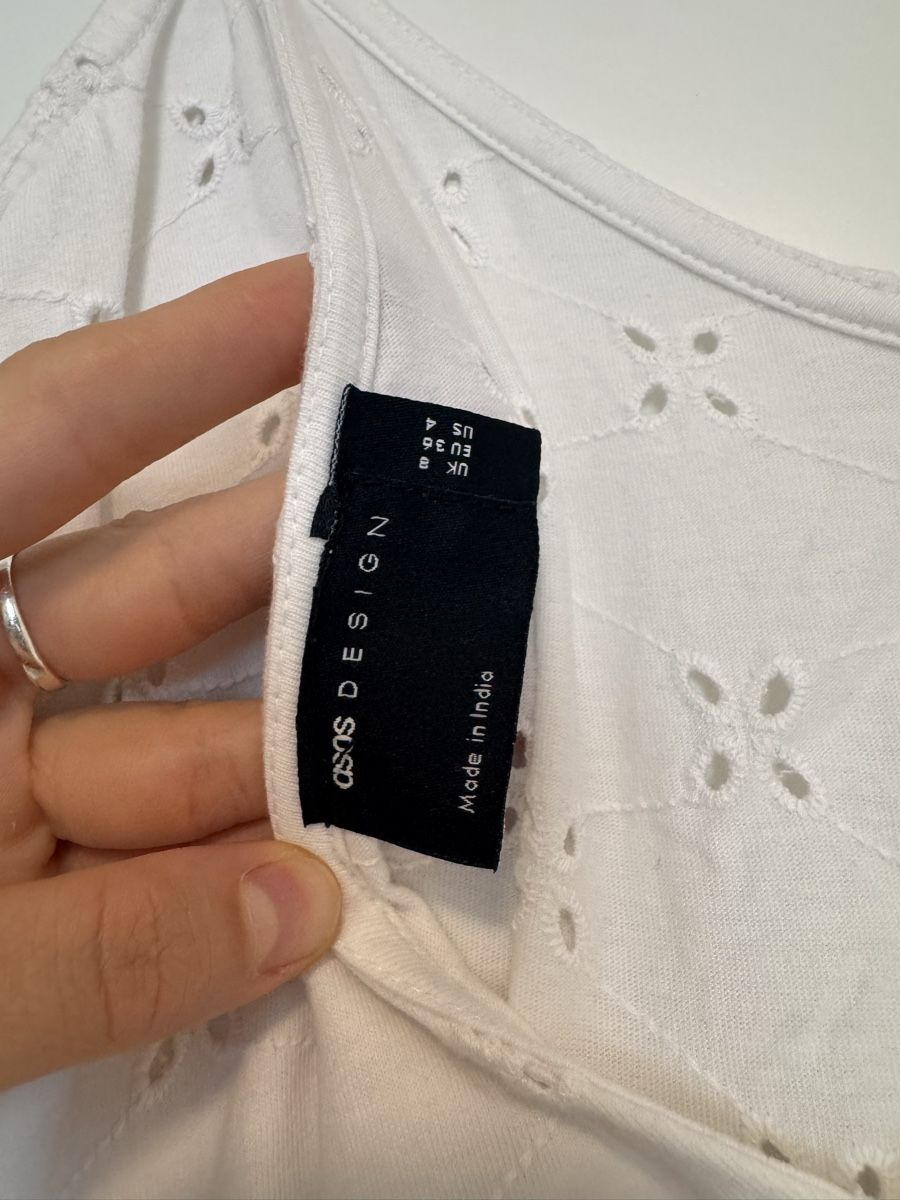 Asos Vestiti: White Broderie Midi Dress Size 36 – Usato da Dübendorf venduto da ClaraS. 6