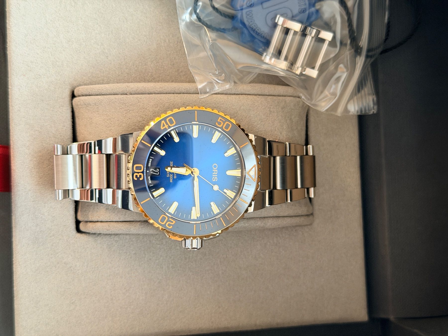 Oris Uhren: Oris Aquis gold bezel – Gebraucht aus Gerlafingen von Thomibasichome 3
