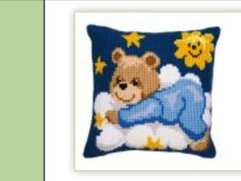 Kuscheliges Kinder-Kissen mit Bär, Top Zustand! 44 cm