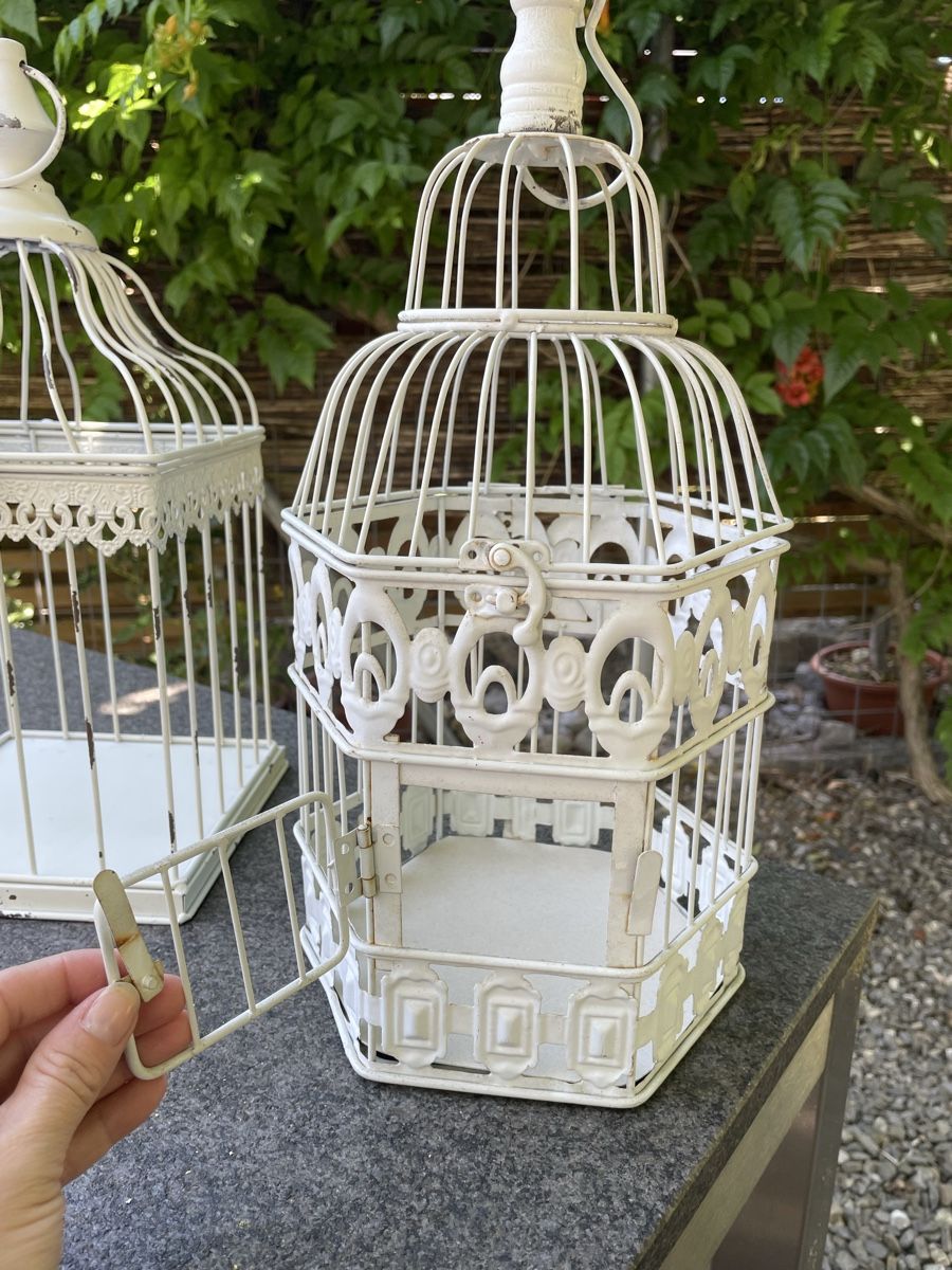 Casette per uccelli: 2x Shabby Chic Vogelkäfig Deko Kerzen – Usato da Niederbüren venduto da poschti 7