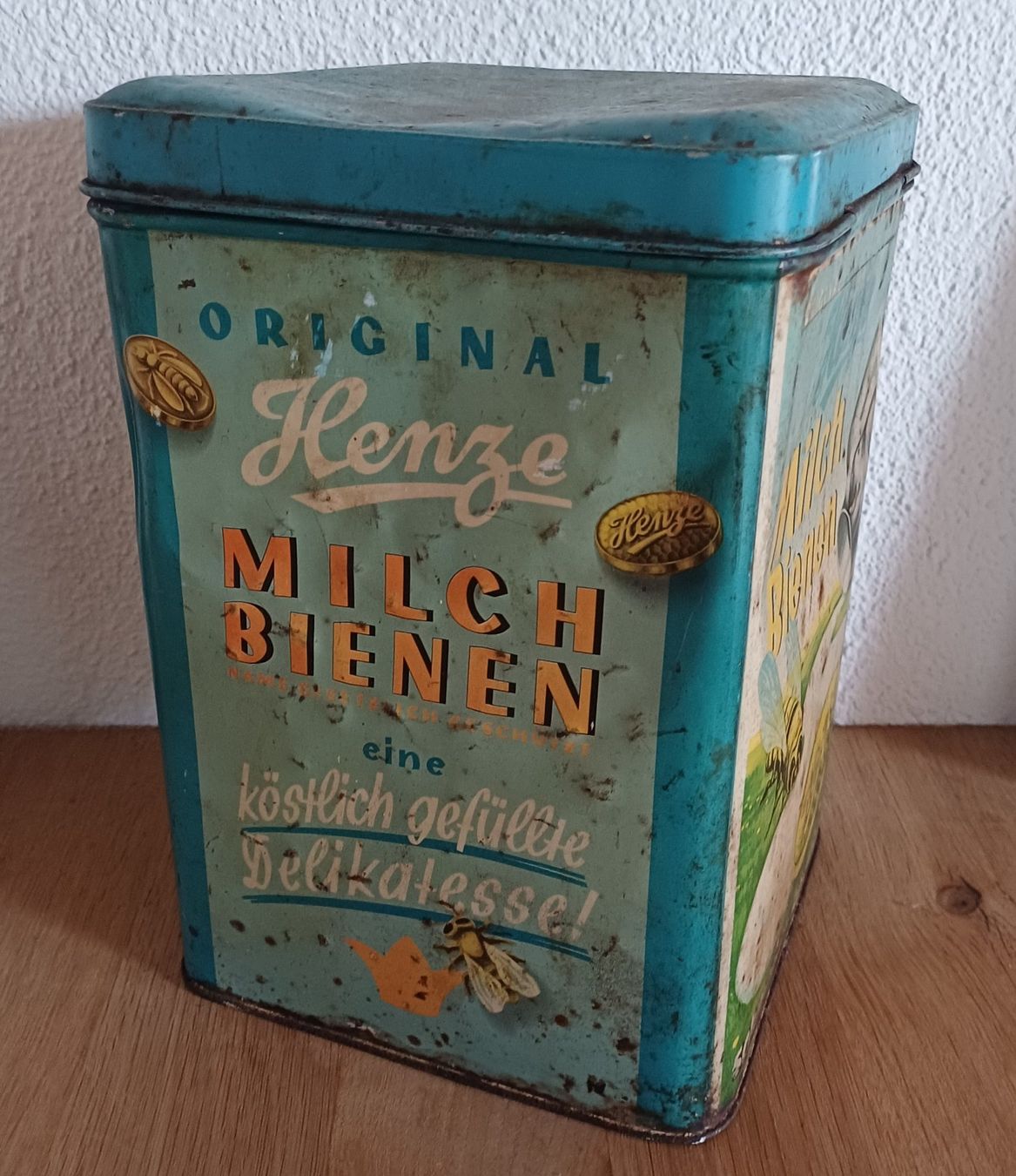 AluBox Barattoli: Antike MILCH BIENEN Blechbüchse – Usato da Brittnau venduto da simionius 3