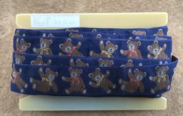 STOFFBAND BÄREN 25METER NEU