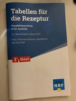 Tabellen für die Rezeptur, Auflage 2025, wie neu!