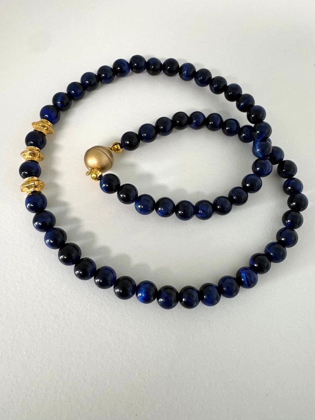 Catenine: Halskette Tigerauge blau – Nuovo (secondo la descrizione) da Biberist venduto da tl-schmuck 1