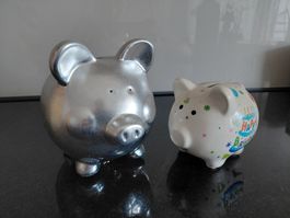 2 Sparschweinchen