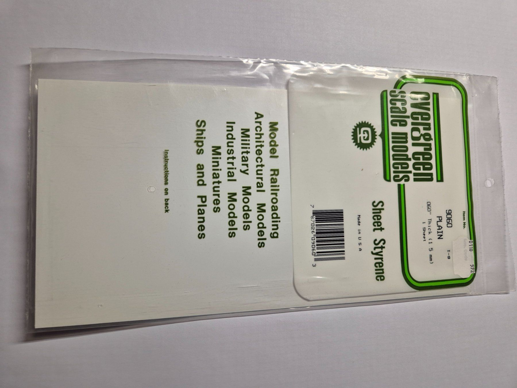 Kit di modellismo & Modellini statici: Evergreen  plaque pour modélisme – Usato da Moutier venduto da cat365 3