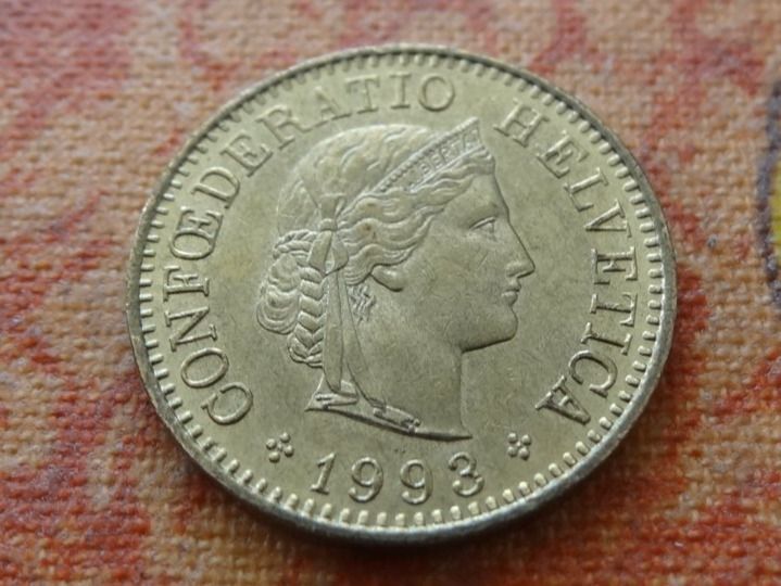 Tutti le monete: 5 Rp. 1993 – Usato da Romanel-sur-Lausanne venduto da Swift13