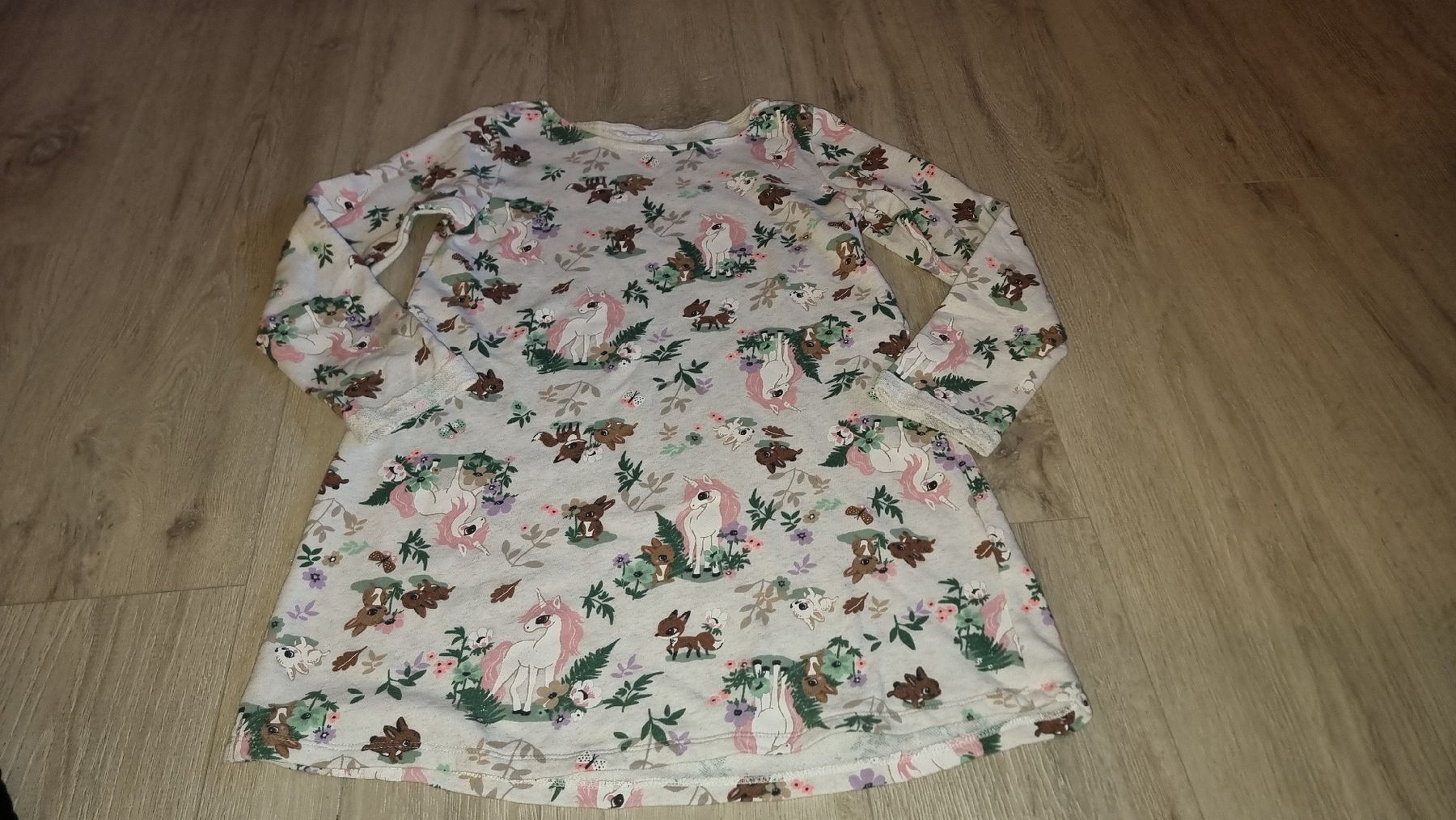 Kleider & Röcke: Süsses Mädchenkleid Einhorn Reh Wald 134 140  – Gebraucht aus Wigoltingen von Zuckerfee84