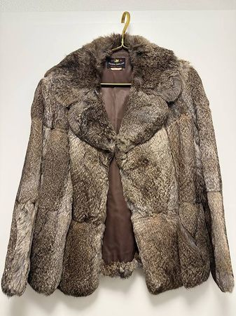 Warme Vintage Pelzjacke Grösse M - ideal für den Winter!