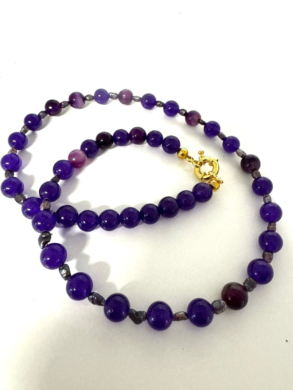 Catenine: Halskette Achat, Zuchtperlen. – Nuovo (secondo la descrizione) da Biberist venduto da tl-schmuck 1