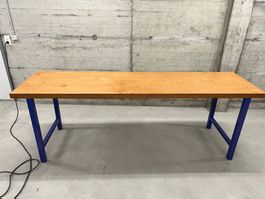 Lista Werkbank mit Holzplatte mit Metallgestell