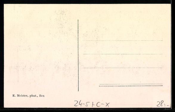 Cartoline postali: Bex, Inondation, juillet 1910, Après le – Usato da Berlin venduto da bartko-reher 1