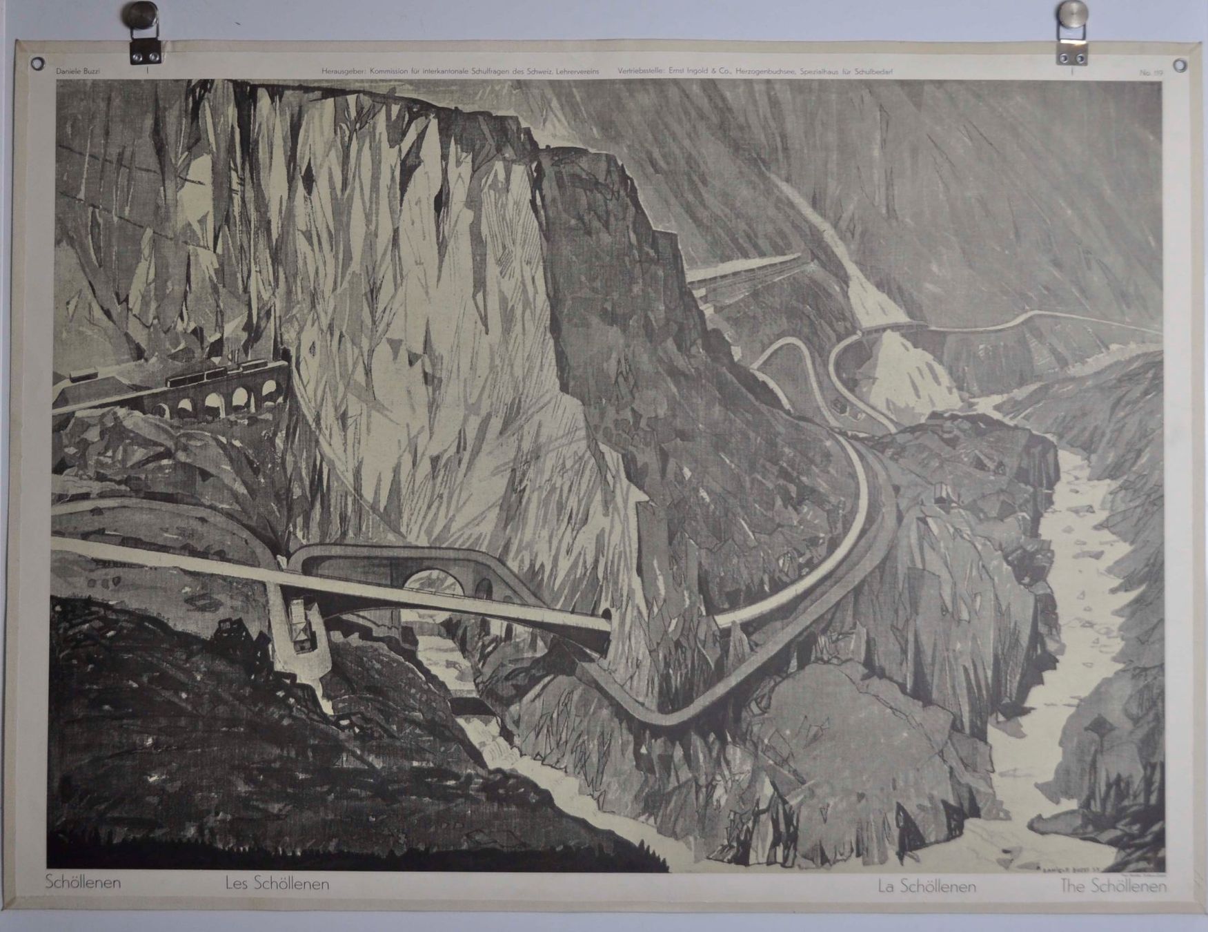 Foto & Immagini: Schulwandbild 119: Schöllenen von Buzzi – Usato da Härkingen venduto da sammelbecken