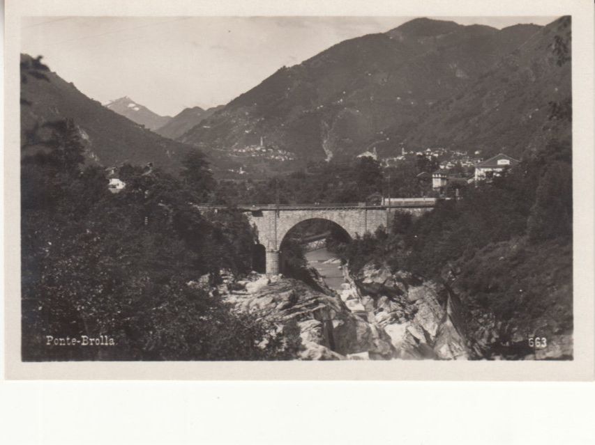 Cartoline postali: Ponte Brolla ca. 1930 – Usato da Bürglen TG venduto da StampGraf