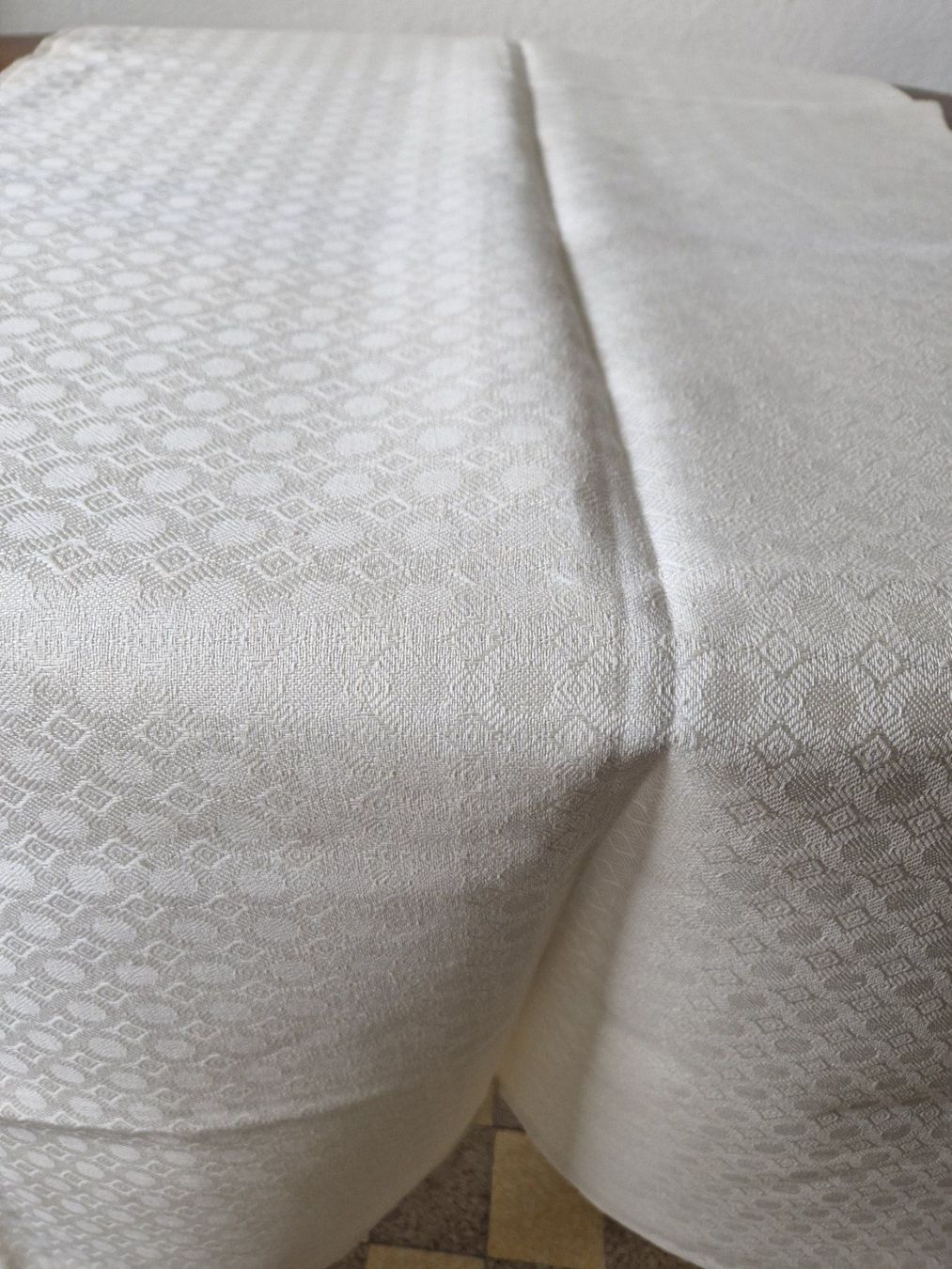 Sonstige Tischwäsche: Leinen Tischdecke mit Muster 130x170cm – Neu (gemäss Beschreibung) aus Bern von Antikbatik 2
