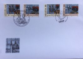 5 Stück: FDC: Gemeinschaftsausgabe Vatikan - Schweiz (2005)