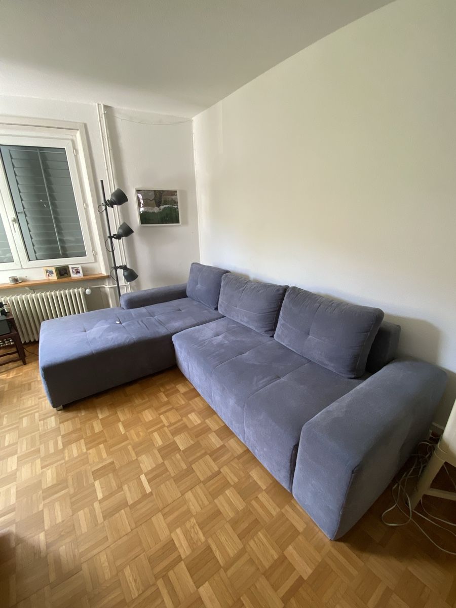 Divani: Graues Ecksofa mit Bettfunktion & Stauraum – Usato da Zürich venduto da NiTo2021 1