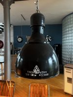 Vintage Industrie Lampe Fabriklampe Loftlampe Schwarz Top!