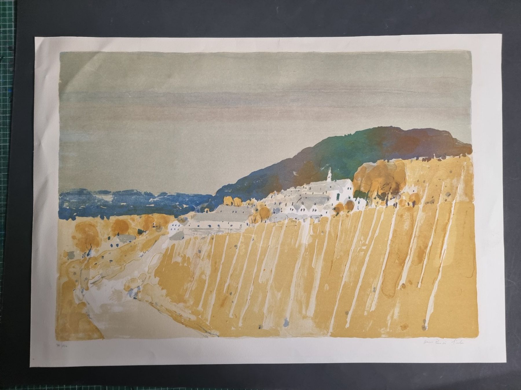 Grafica & Litografie: HANSRUEDI SIEBER LITHOGRAPHIE SIGNIERT NUMMERIERT – Usato da Gersau venduto da grafik-kunst 2