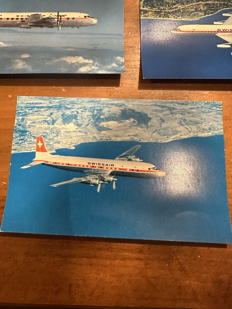 Cartoline postali: Swissair Postkarten  – Usato da Villmergen venduto da Bezdupe 1