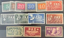 Schweizer Briefmarken Gedenkausgabe zum Waffenstillstand