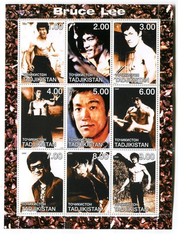 Alle Briefmarken: Block "Bruce Lee". Tadschikistan – Neu und originalverpackt aus Basel von Butsch5