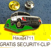 JEEP CHEROKEE 4x4 OFF-ROAD SUV PIN ENAMEL MIT SECURITY-CLIP
