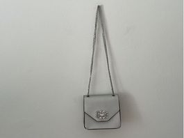 Borsetta elegante argentata con strass