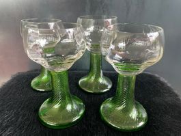 Römergläser * verres romains 2 + 2 x 0.2dl Original 100 anés