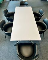 Konferenztisch, klappbar, mobil, mit 6 Stühlen, Top Zustand