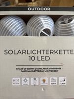 DEPOT Solar Lichterkette 10 LED Outdoor warm weiss neu