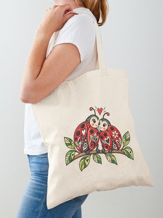 Stofftasche - Marienkäfer - inkl. Versand