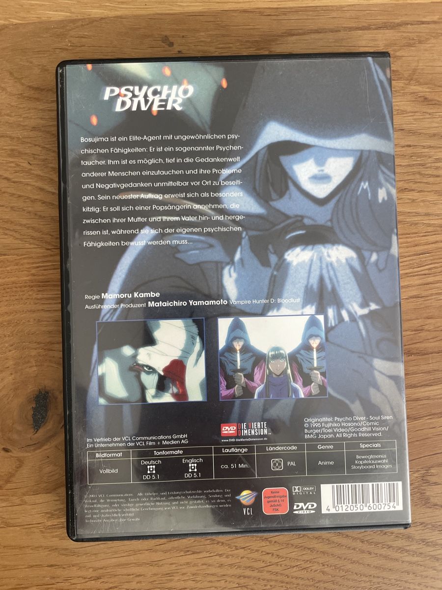 Tutti i DVDs: Psycho Diver Anime Horror DVD – Usato da Hagendorn venduto da masterchieff 1