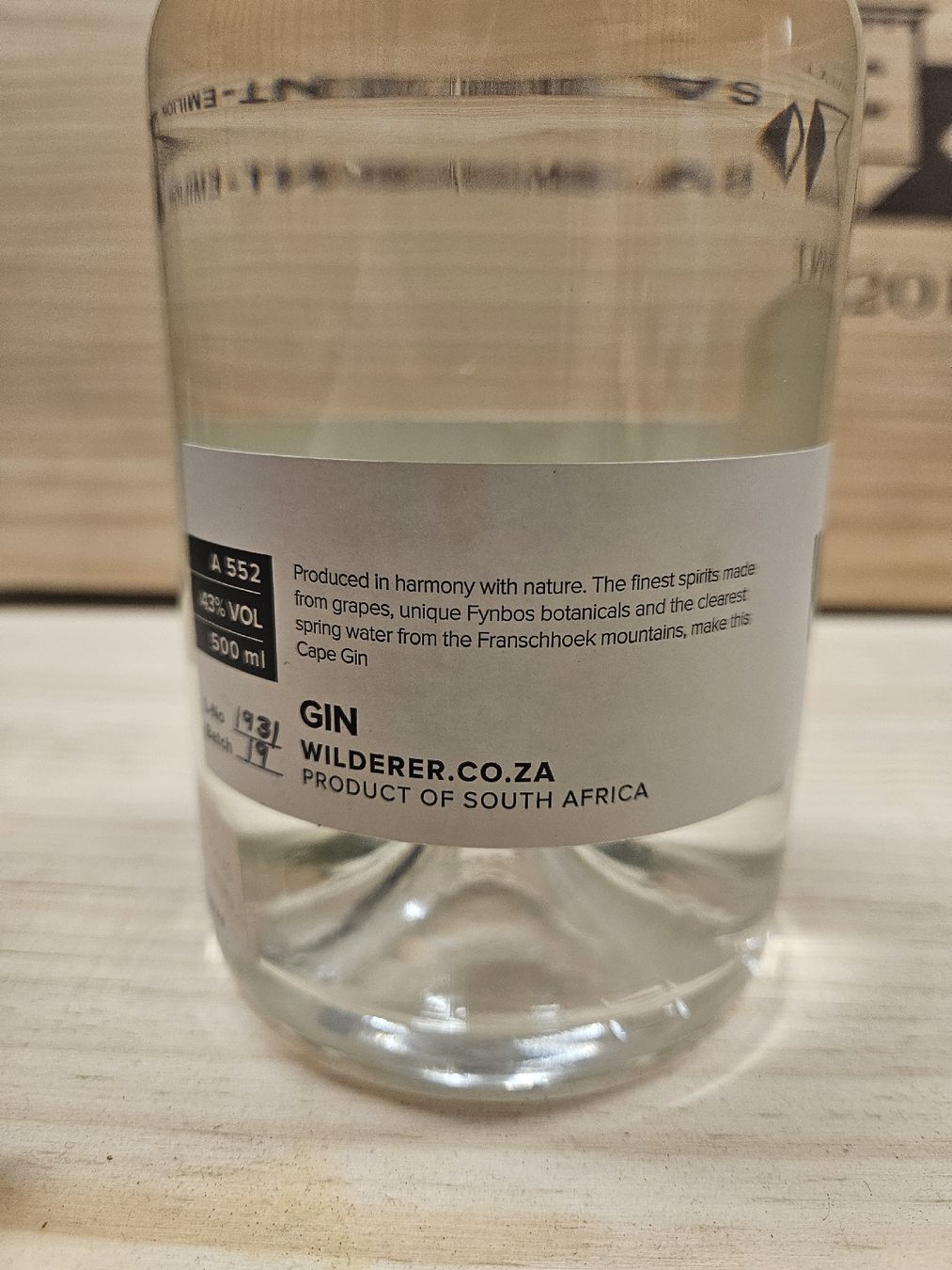Spirituosen: Wilderer Fynbos Gin - craft Gin Südafrika  – Neu und originalverpackt aus Zofingen von WouterSamwel 2