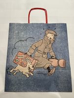 Tim und Struppi Papiertasche Tragetasche neuwertig Tintin