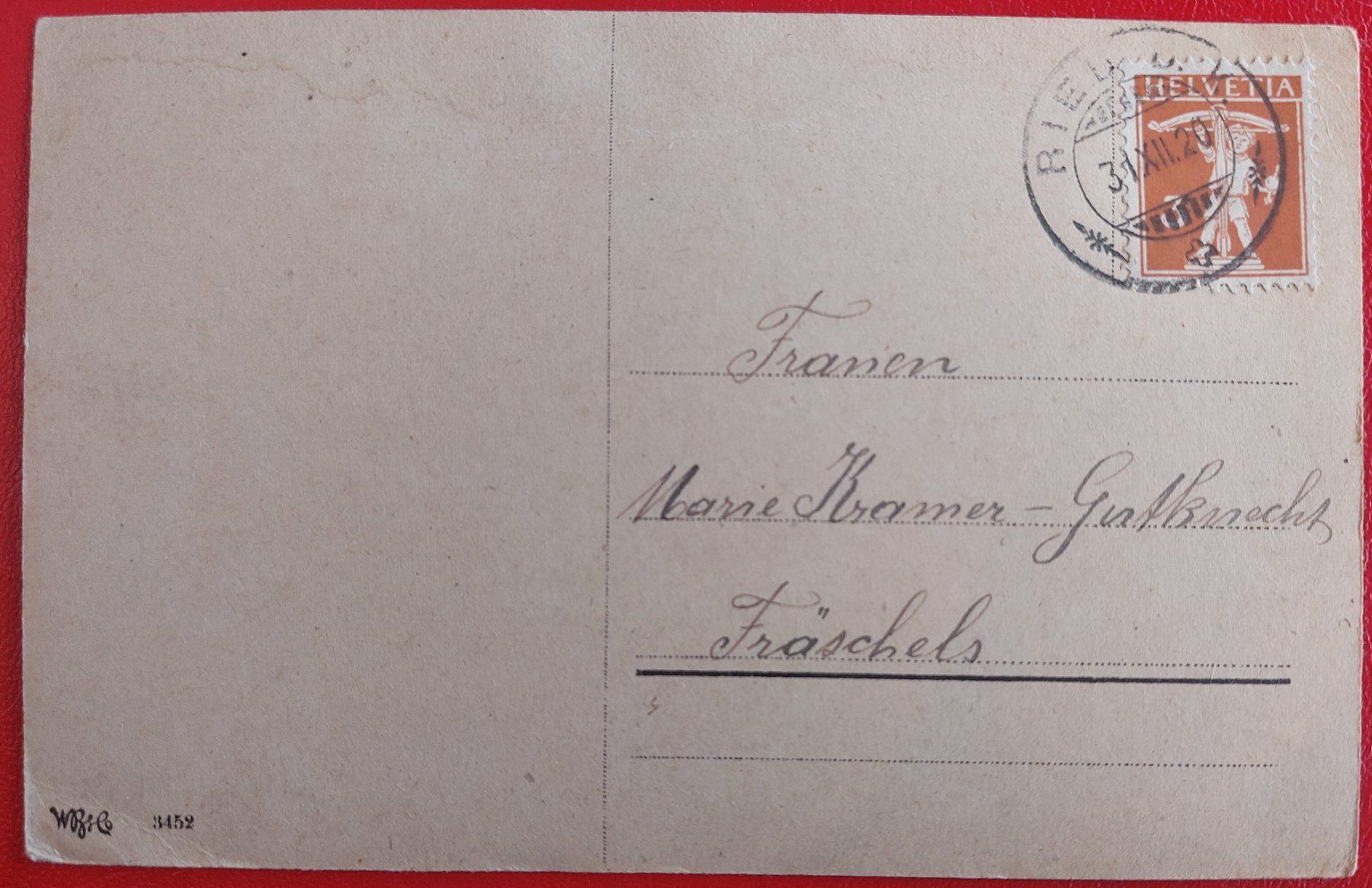 Ansichtskarten: Neujahr Glückwünsche 1920 – Gebraucht aus St-Légier-La Chiésaz von Theo005 1
