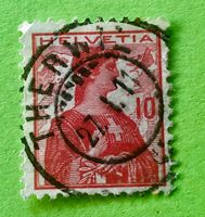  Nr.120 Brustbild der Helvetia mit Schwert GESTEMPELT    