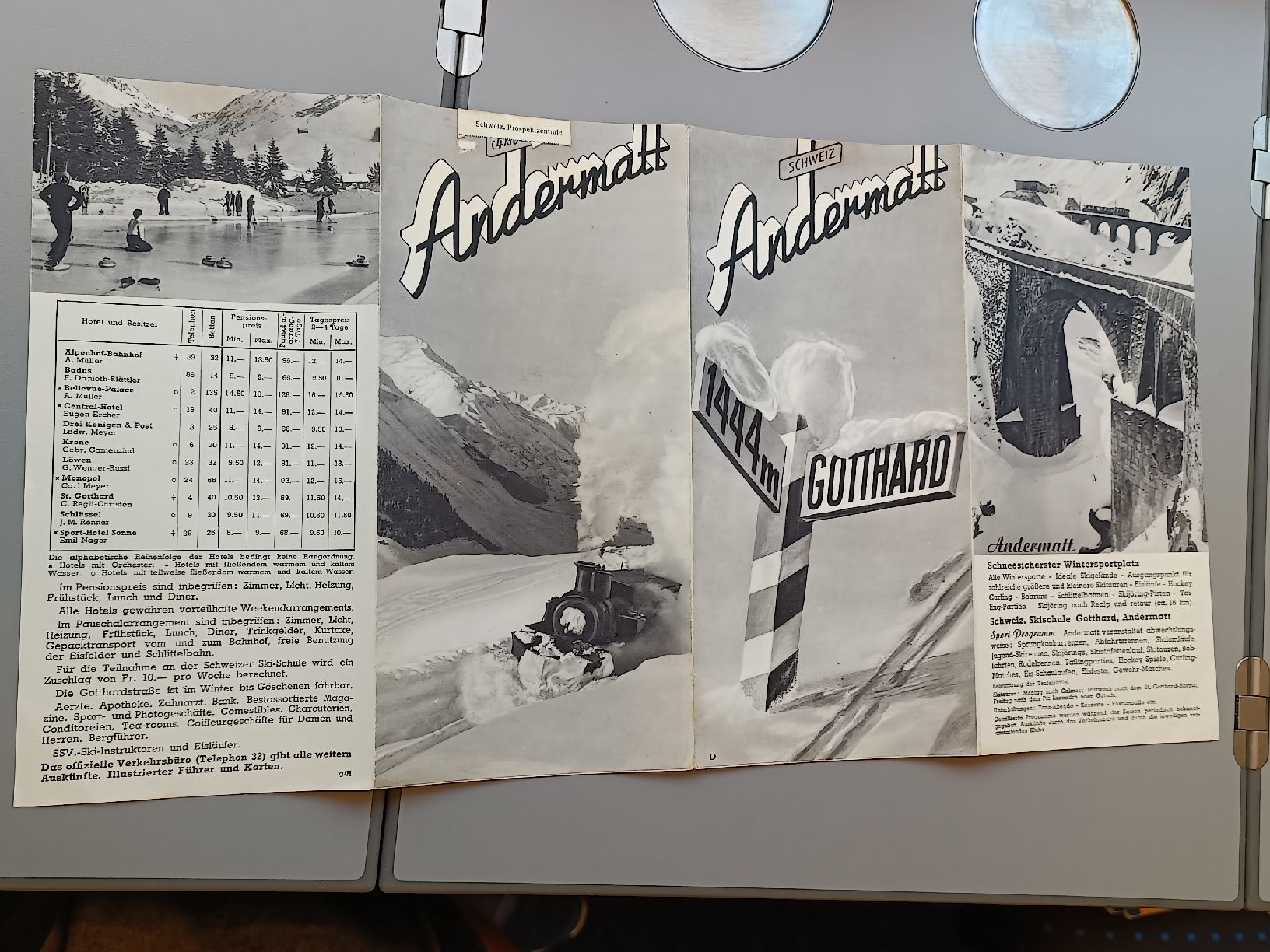 Documents: Alter Prospekt / Andermatt - Ausgabe ca. 1939 – D'occasion à Brugg AG par Ente015 3