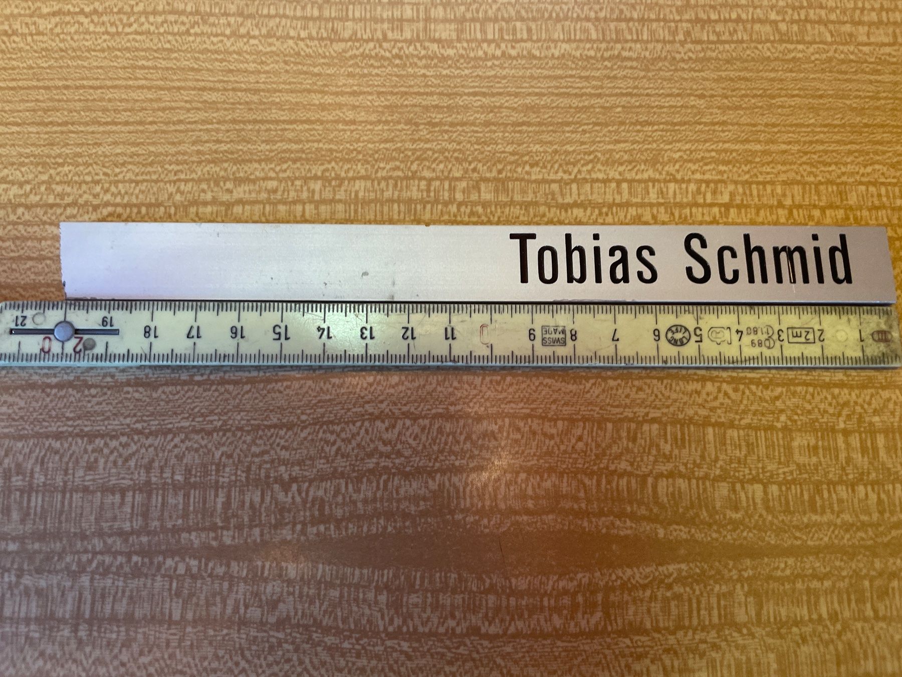 Insegne: Namensschild "Tobias Schmid" – Usato da Suhr venduto da Daneli7 3
