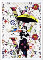 Death NYC Ltd Ed Pop Art Druck " Vuitton Banksy Nola Girl