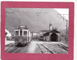 Bahn ABFe 4/4 3 au terminus de Bignasco