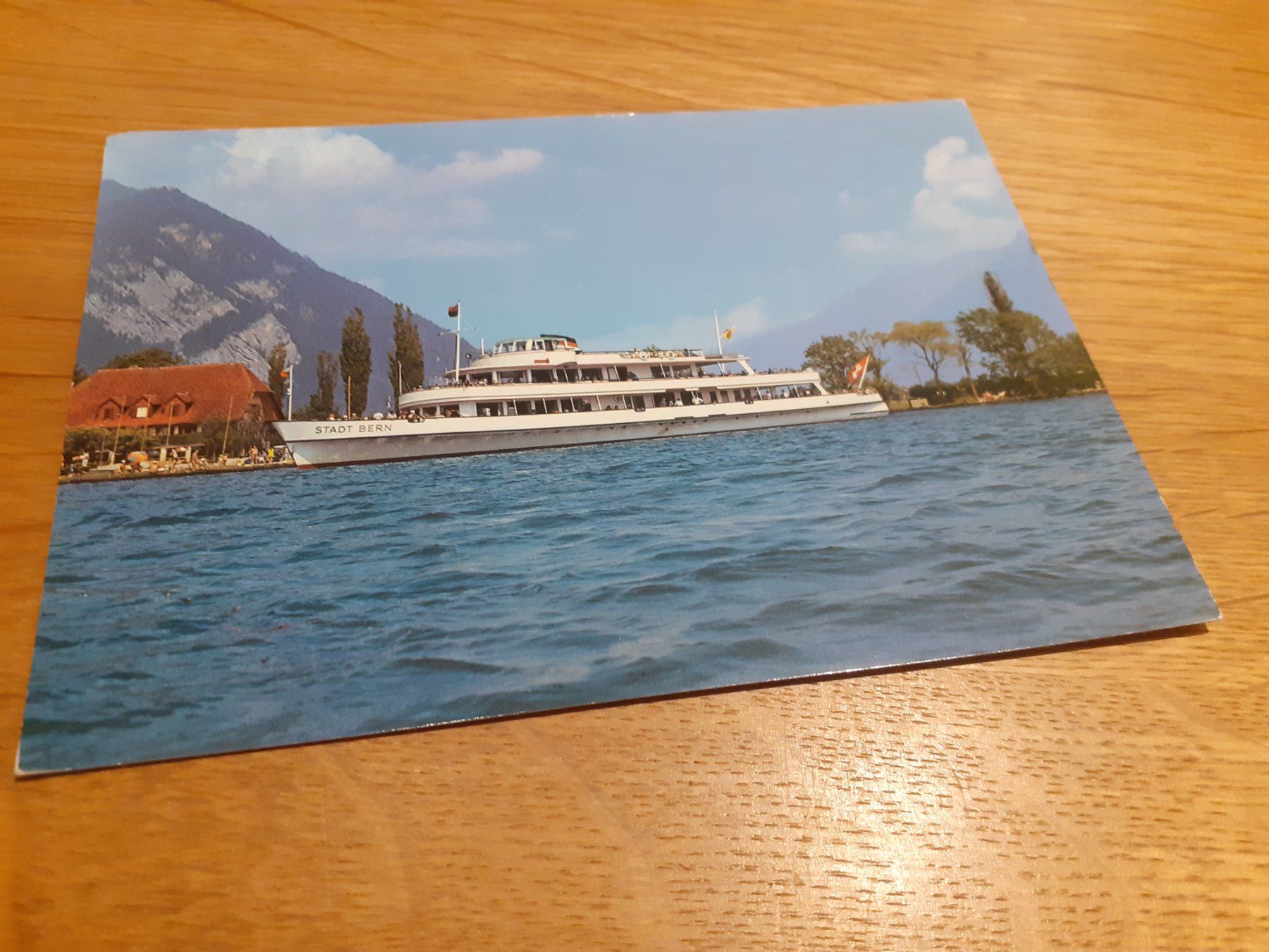 Cartoline postali: BLS -THUNER- und BRIENZERSEE -MS "STADT BERN" auf THUNER SEE – Usato da Winterthur venduto da Ornyx7